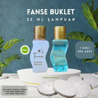 Fanse Otel Temizlik Medikal Malzemeleri Tek Kullanımlık Otel Buklet 100 Adet Şampuan S Şise 100 Adet Duş Jeli 100 Adet Sargılı Sabun Set