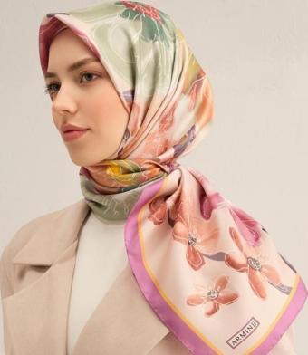 Armine E25YA9318D02 32 Dj Saf İpek Eşarp 9318D (T)