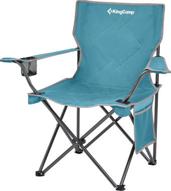 KingCamp Lotus Comfort Konforlu & Takviyeli Kamp Sandalyesi Cyan