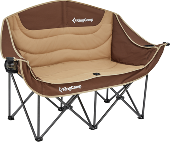 KingCamp Loveseat Double Çift Kişilik Katlanır Kamp Sandalyesi Coffee