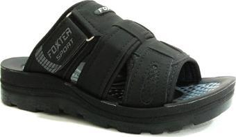 Foxter Siyah Cırtlı Tank Anatomik Comfort Terlik