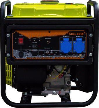 Genpower GBG 50 IX Model 5 Kva, Benzinli, İpli, Tekerleksiz Açık Tip, Dijital İnverter Monofaze ( 220 Volt) Portatif Jeneratör