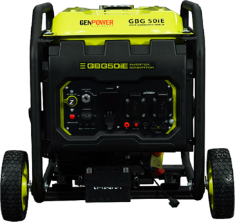 Genpower Marka GBG 50 İE Model 5 Kva Benzinli, Marşlı, Tekerlekli, Monofaze ( 230 Volt) İnverter Jeneratör