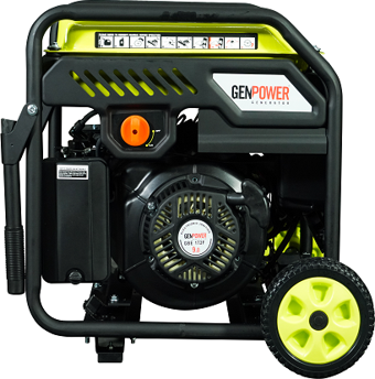 Genpower Marka GBG 75 İE Model 7,5 Kva Benzinli, Marşlı Tekerlekli, Monofaze (220 Volt) İnverter Portatif Jeneratör