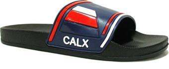 Calx Lacivert Kırmızı Beyaz Kaydırmaz Anatomik Comfort Terlik