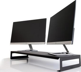 Hansdo Dual Monitör Standı – İkili Monitör Standı – Monitör Yükseltici – Metal – Siyah – SMS4BL