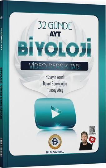 Bilgi Sarmal AYT Biyoloji 32 Günde Video Ders Kitabı - Bilgi Sarmal Yayınları