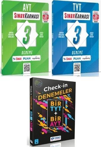 Sınav + Yanıt TYT AYT 4+4 Deneme 3 lü Set Sınav + Yanıt - Sınav Yayınları