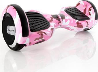 Citymate Elektrikli Kaykay Hoverboard 6.5 Inch Pembe Kamuflaj Grafity Desenli Akıllı -çanta