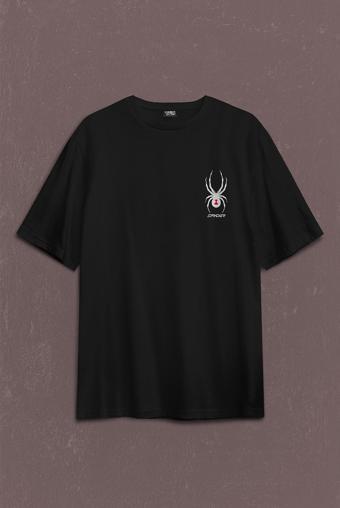 Can-Am Spyder Bombardıier Roadster Örümcek Sırt Ön Baskılı Oversize Tişört Unisex T-Shirt OVR12S1180
