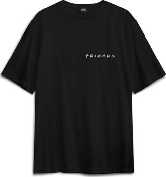 Korku Film Friends Halloween Cadılar Bayramı Sırt Ön Baskılı Oversize Tişört Unisex T-Shirt