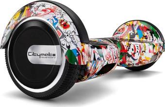 Citymate Elektrikli Kaykay Hoverboard 6.5 Inch Mix Grafity Desenli Akıllı Dengeli