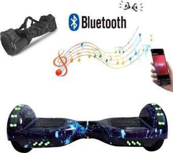 CityMate Elektrikli Kaykay Full Ledli Hoverboard Bluetooth Hoparlörlü 6.5 Inch Desenli Çanta Hediye