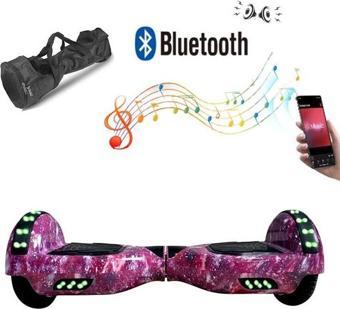 CityMate Elektrikli Kaykay Full Ledli Hoverboard Bluetooth Hoparlörlü 6.5 Inch Desenli Çanta Hediye