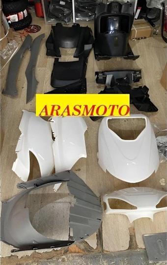 Aras Moto Rks Spontini 110 Grenaj Seti Kompe Kaporta Beyaz - 