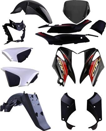 Supermoto Honda Cbf 150 Kaporta Grenaj Seti Siyah Komple Full Set  