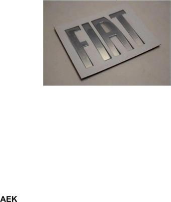 Ydsilikon Fiat Fiorino - Doblo Uyumlu Ön Kaput Fiat Yazısı Logo - Amblem - Arma  155302707 