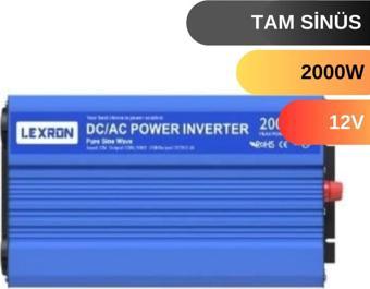 Lexron 2000 W Watt 12V Tam Sinus Inverter
