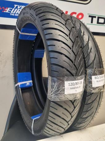 Maruti Tyres Hero Karizma Takım Lastik 120/80-18 Ve 80/100-18 Tl (Tubeless - Dubleks) Motosiklet Lastiği