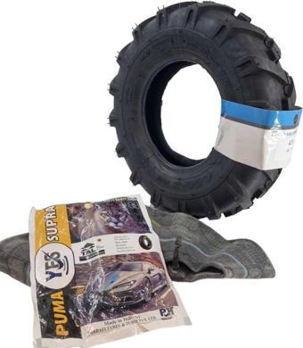 İran Yasa Tire & Rubber 400-8 Çapa Makinesi Lastiği Traktör Desen +İç Lastik Set
