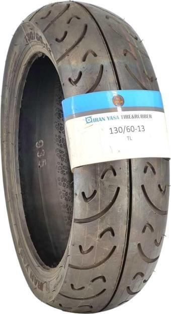 İran Yasa Tire & Rubber Motosiklet Yol Lastiği 130/60-13 Tubeless (İç Lastiksiz)Tl Ön/Arka