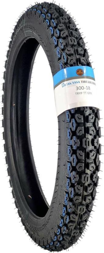 İran Yasa Tire & Rubber Motosiklet Lastik 300-18 Tt (Tubetype - İç Lastikli Tip)