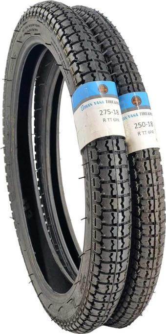İran Yasa Tire & Rubber 275-18 Tt/25018Tt R Motosiklet Dış Lastiği