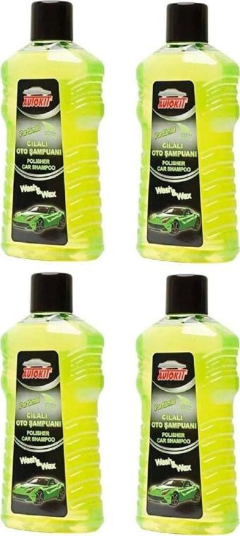 Autokit Cilalı Oto Şampuanı 1000 Ml 4'Lü Ekonomik Set