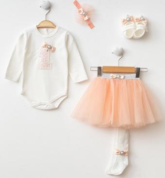 Kız bebek 1 yaş doğum günü tütü elbise seti doğum günü elbisesi/ Bebek hediye