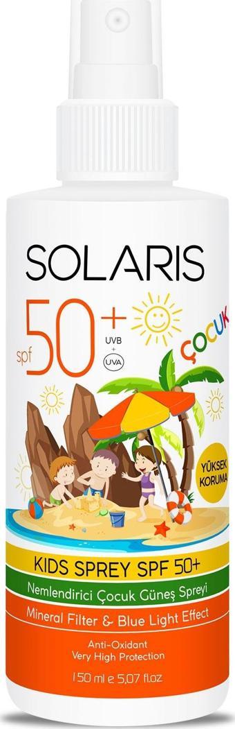 Solaris Çocuk Güneş Kremi Sprey SPF 50+ Yüksek Kor