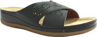Carlaverde Siyah Anatomik Comfort Bayan Terlik