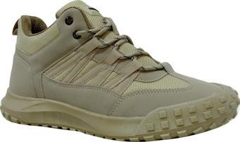 G-Class Bej Krem Bağcıklı Boğazlı Sneaker Spor Ayakkabı