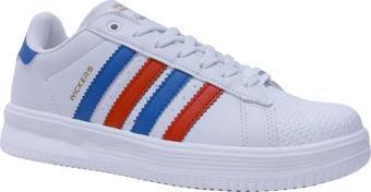 Wickers Beyaz Mavi Kırmızı Sneaker Spor Ayakkabı