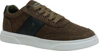 Dakırs Vizon Kahve Bağcıklı Keten Sneaker Spor Ayakkabı