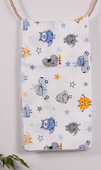 Monster 95*120 Müslin Bebek Battaniyesi