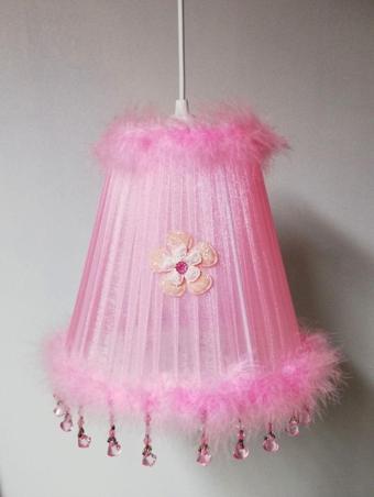 Esinece Pembe Papatya Boncuklu Kız Çocuk Odası Avizesi