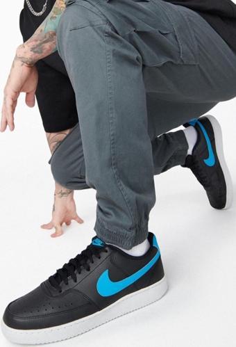 Nike Court Vision LO NN Black Sneaker Günlük Erkek Spor Ayakkabı Siyah Mavi