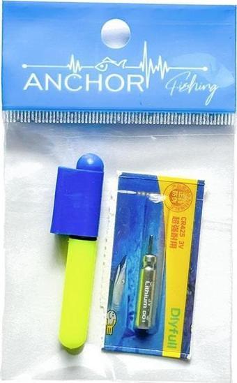 Anchor Pilli ve Aparatlı Fosfor Light Stick SARI
