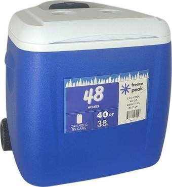 Freeze Peak Eco Cool 40 QT Soğutucu Buzluk 38 Litre MAVİ