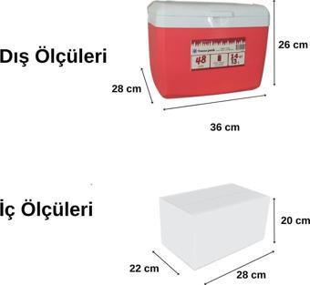 Freeze Peak Sunset Glide 14 QT Soğutucu Buzluk 13 Litre KIRMIZI