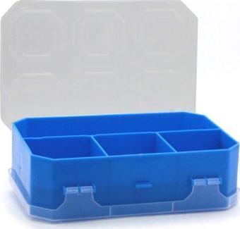 Süper Bag 8 Alfa Çift Yönlü Organizer Balıkçı Malzeme Kutusu MAVİ
