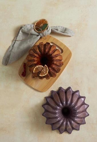 Stella - Döküm Yanmaz Yapışmaz Kek Ve Tart Kalıbı Pink 25 Cm