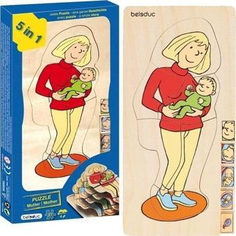 Beleduc Beleduc Katlı Puzzle-Anne 15X30Cm