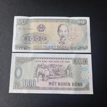 Escoines Koleksiyon 3996367e092dfc160a Vietnam 1000Dong 1988 Çil Yabancı Eski Kağıt Para