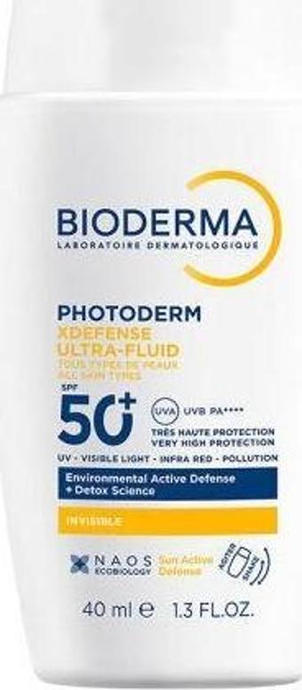 Bioderma Photoderm XDefense Ultra-Fluid SPF50+ 40 ml - Renksiz