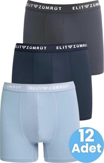 Tezzgelsin Erkek Pamuklu Likralı  12'Li  Boxer