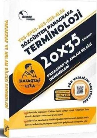 2025 KPSS MEB AGS DGS ALES YKS Terminoloji Paragraf ve Anlam Bilgisi 20x35 Deneme Çözümlü Doktrin - Doktrin Yayınları