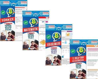 Evrensel İletişim 8.Sınıf Yaprak Test Seti 4 Kitap - Evrensel İletişim Yayınları