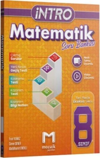 8. Sınıf Matematik İntro Soru Bankası Mozaik Yayınları - Mozaik Yayınları