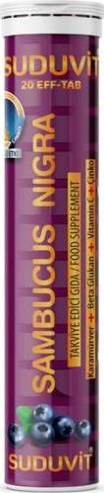 Suduvit Sambucus Vitamin C Betaglucan Cinko 20 Eff Tablet